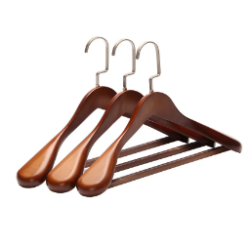 Wooden clothes hanger